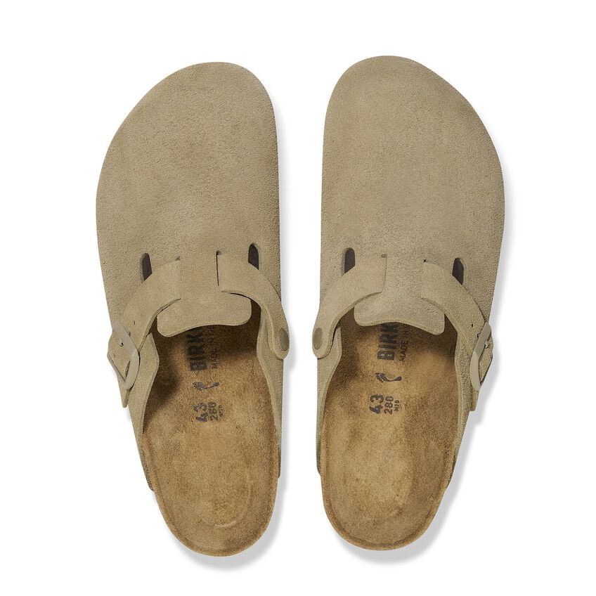 BIRKENSTOCK - BOSTON FADED KHAKI (SCAMOSCIATO)