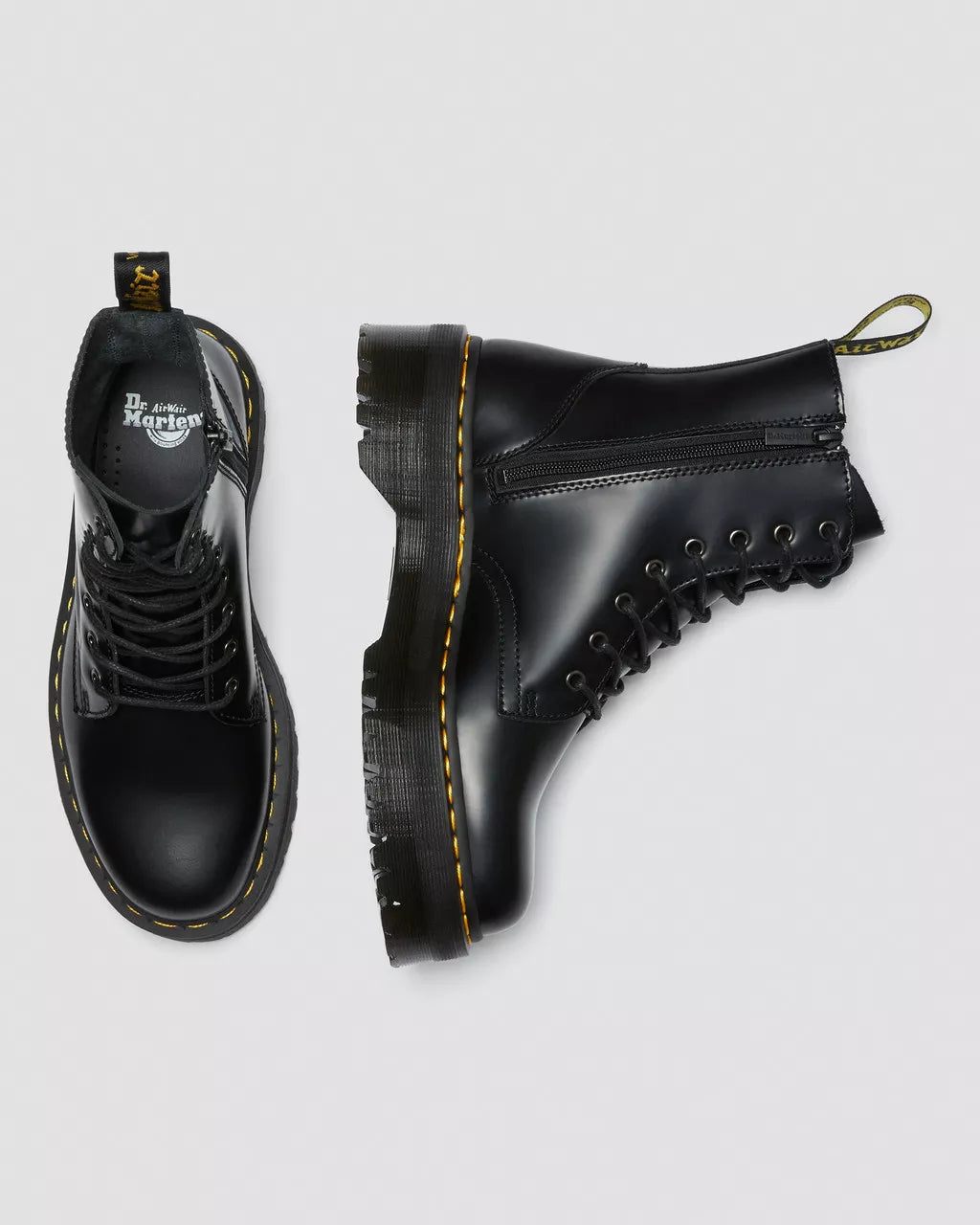 DR. MARTENS PLATFORM JADON IN PELLE