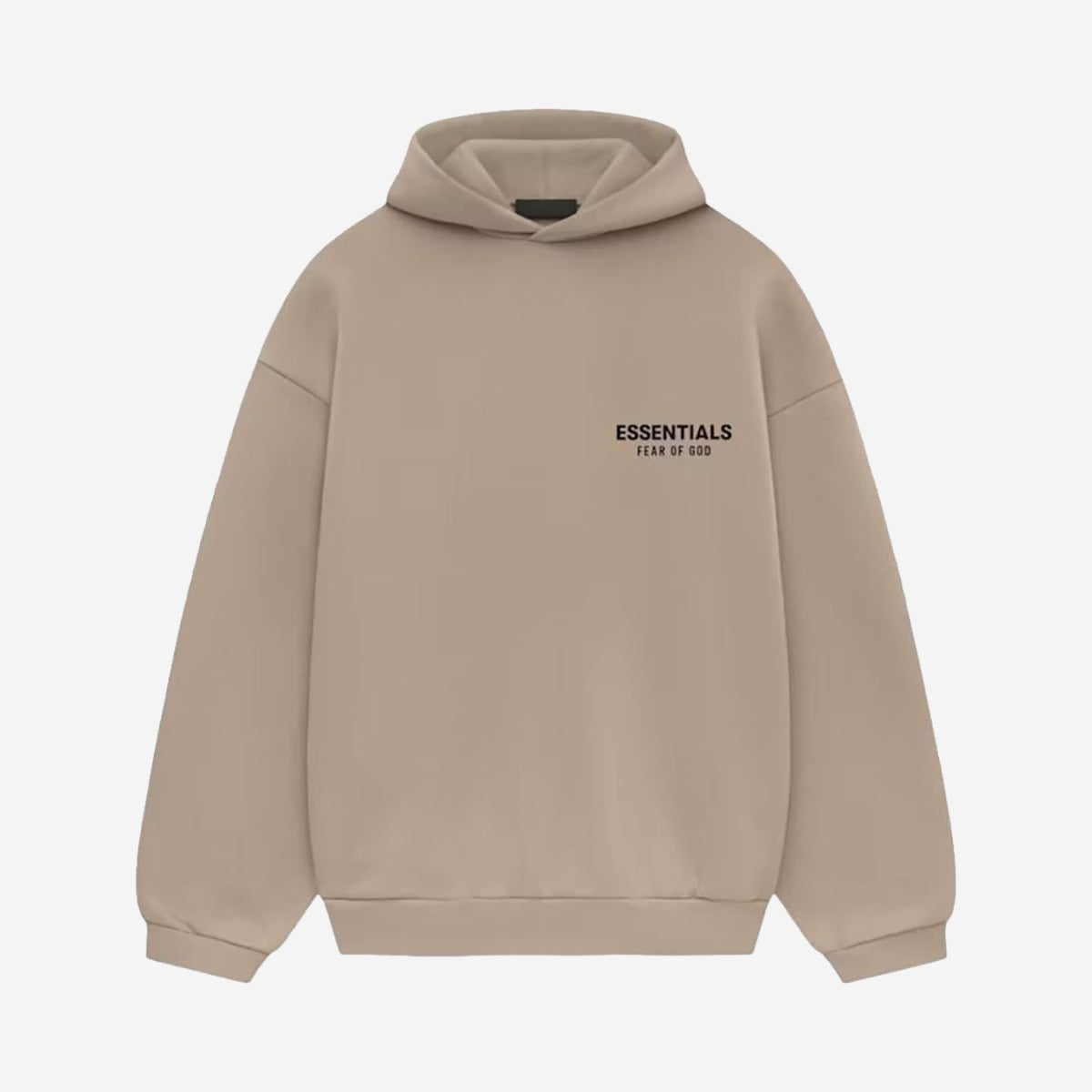 FEAR OF GOD ESSENTIALS FLEECE HOODIE DESERT SAND - fronte