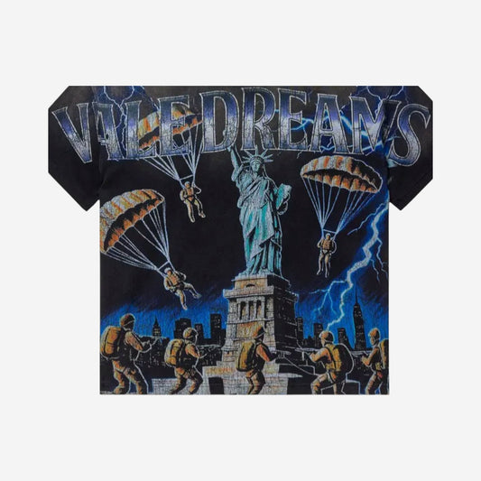 VALE FOREVER NYC INVASION BIG TEE BLACK - retro
