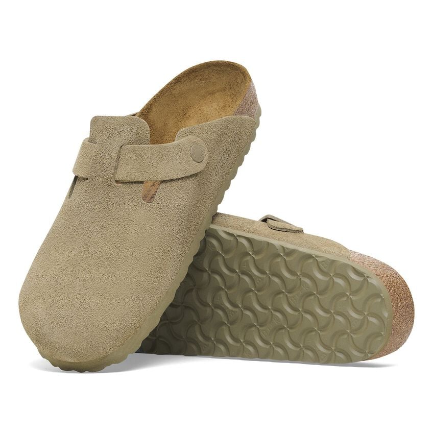 BIRKENSTOCK - BOSTON FADED KHAKI (SCAMOSCIATO)