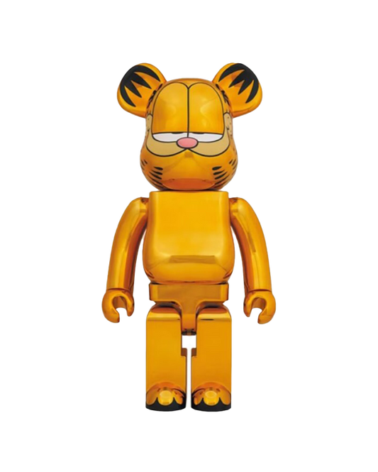BEARBRICK GARFIELD GOLD CHROME 1000%