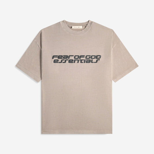 FEAR OF GOD ESSENTIALS 90'S TEE SMOKE GREY - fronte