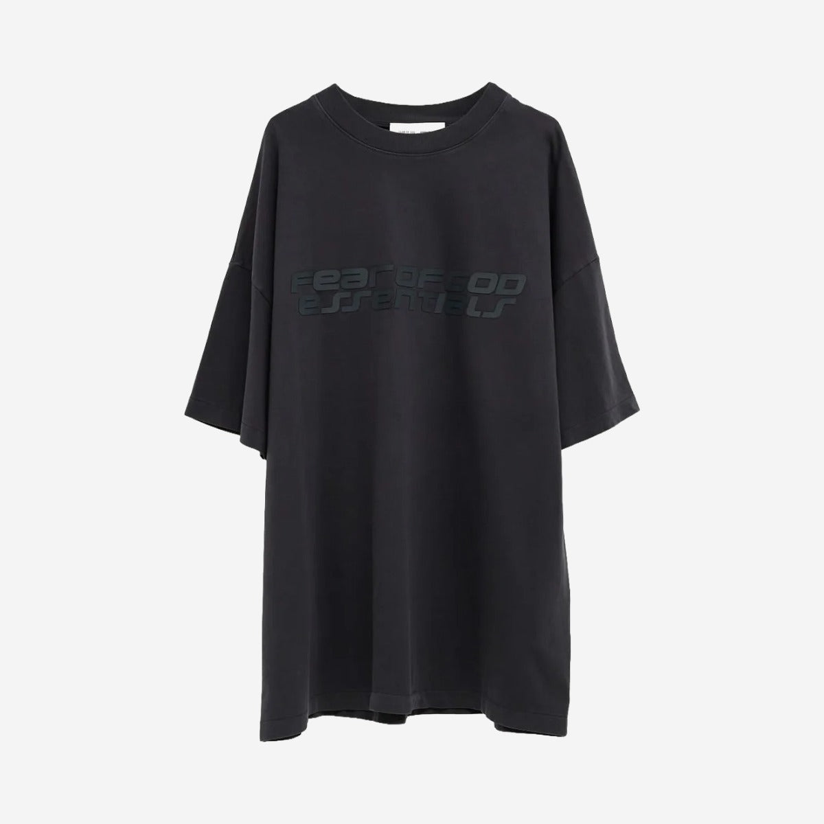 FEAR OF GOD ESSENTIALS 90'S TEE VINTAGE BLACK - fronte