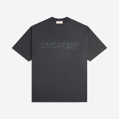 FEAR OF GOD ESSENTIALS 90'S TEE VINTAGE BLACK - fronte