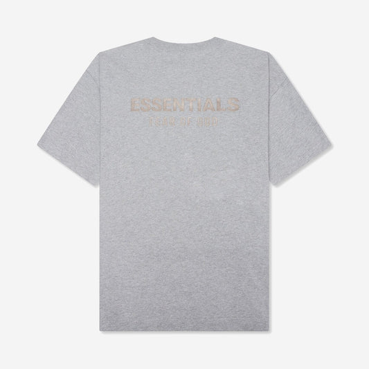 FEAR OF GOD ESSENTIALS CLASSIC TEE CONCRETE HEATHER - retro