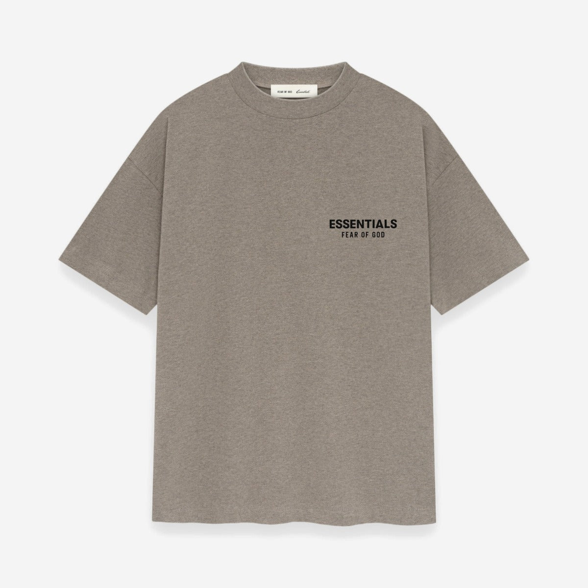 FEAR OF GOD ESSENTIALS CLASSIC SHORT SLEEVE TEE HOMESTEAD HEATHER - fronte