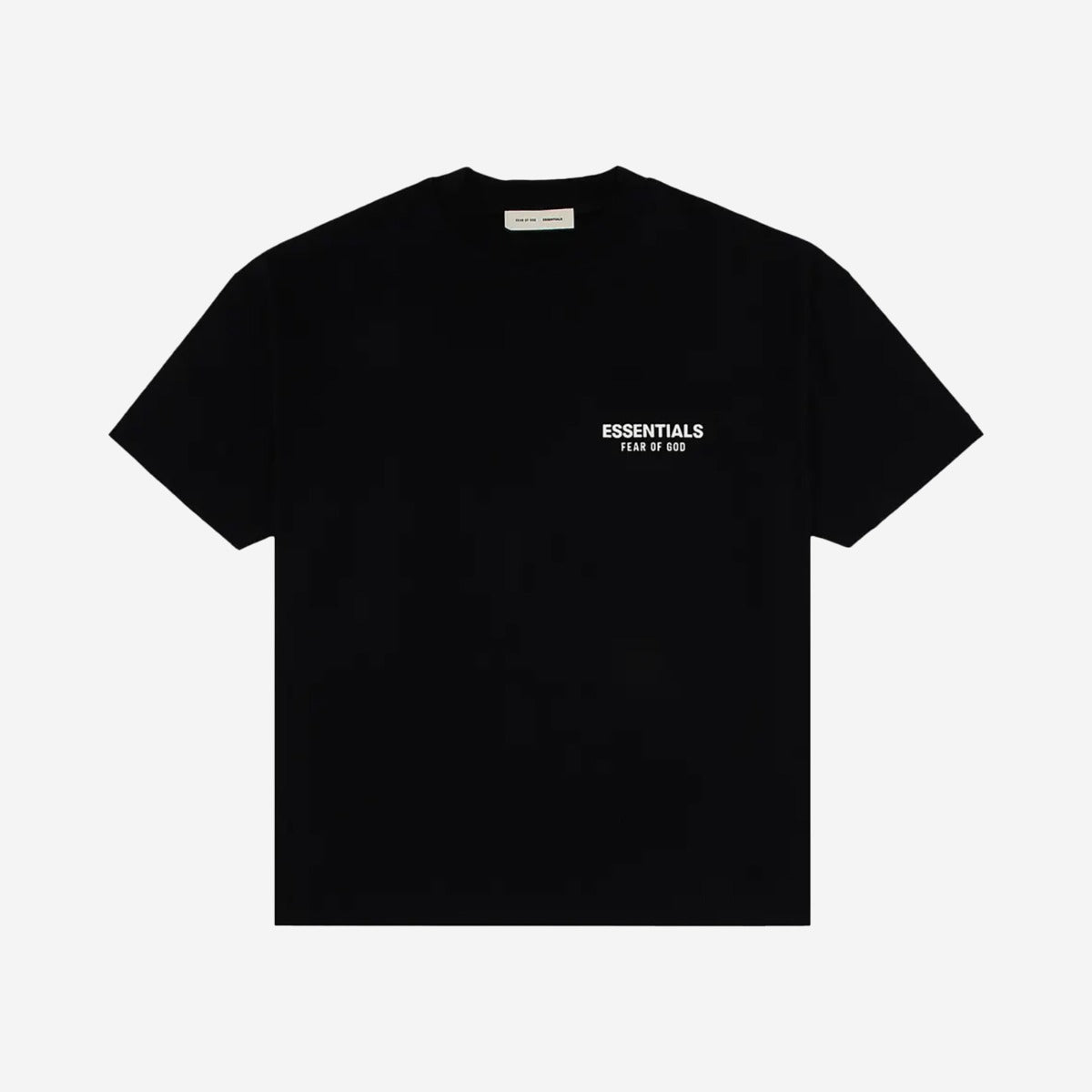 FEAR OF GOD ESSENTIALS CLASSIC SHORT SLEEVE TEE JET BLACK - fronte