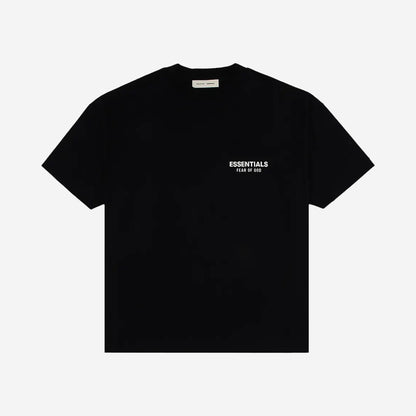 FEAR OF GOD ESSENTIALS CLASSIC SHORT SLEEVE TEE JET BLACK - fronte