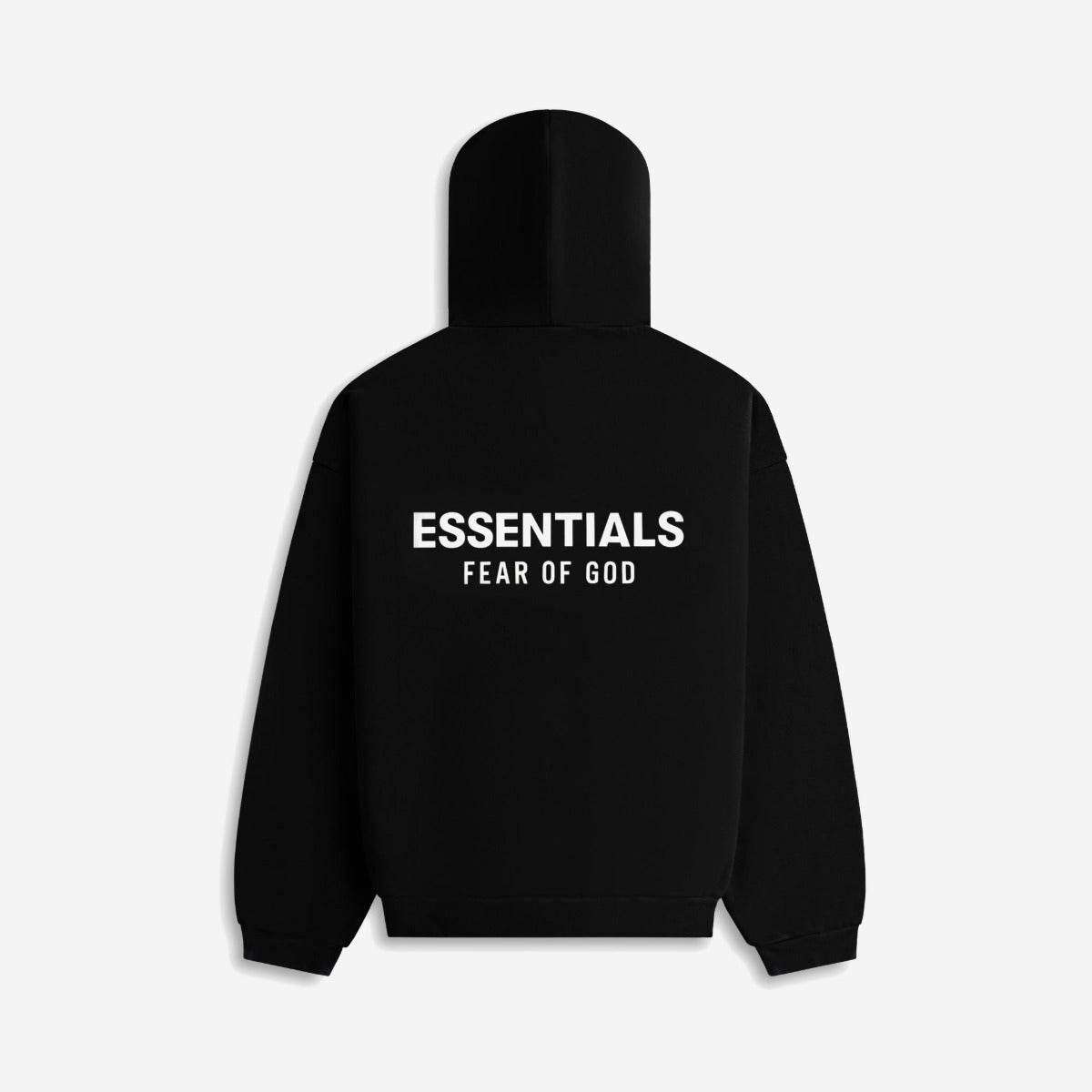 FEAR OF GOD ESSENTIALS FLEECE HOODIE (FW24) BLACK - retro
