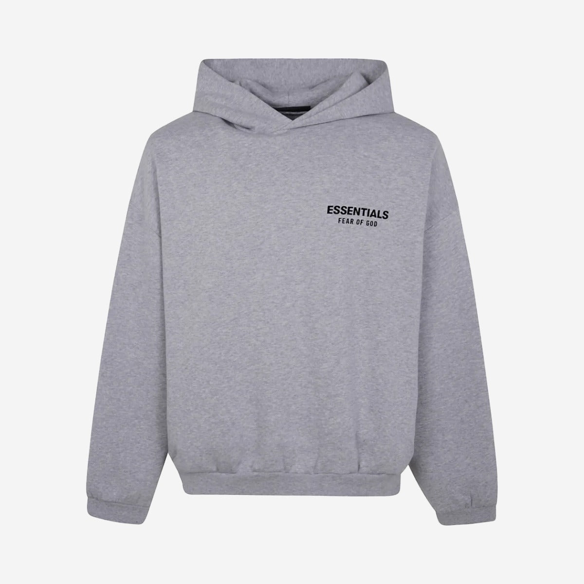 FEAR OF GOD ESSENTIALS FLEECE HOODIE (FW24) HEATHER GRAY - fronte