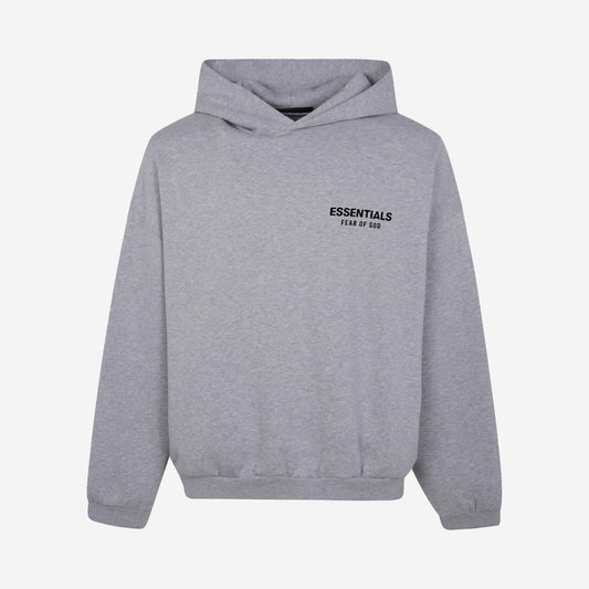 FEAR OF GOD ESSENTIALS FLEECE HOODIE (FW24) HEATHER GRAY - fronte