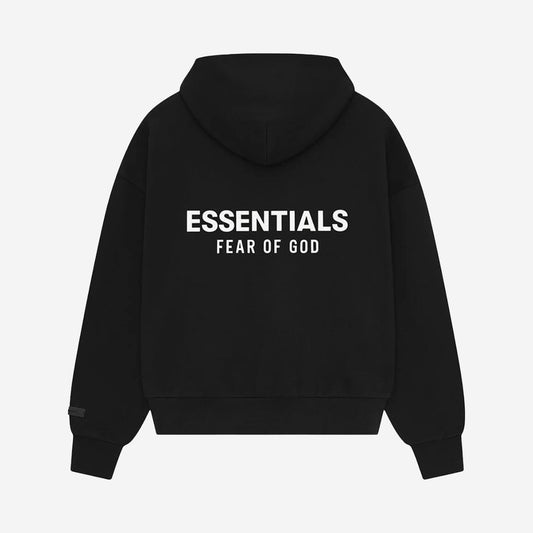Fear of God Essentials Hoodie Jet Black retro