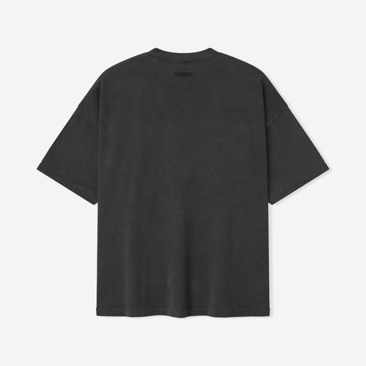 FEAR OF GOD ESSENTIALS TRAINING 90'S TEE FADED IRON GREY - retro
