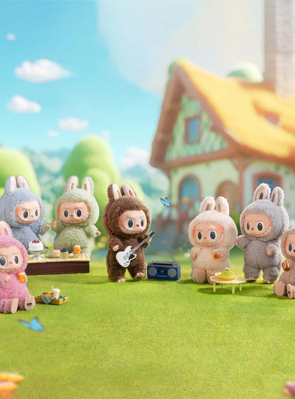 POP MART LABUBU THE MONSTERS EXCITING MACARONS VINYL PLUSH PENDANT (1 BLIND BOX)