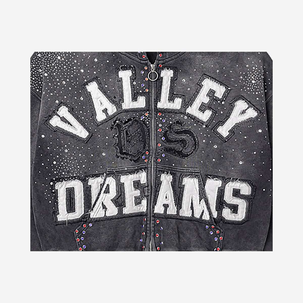 VALE FOREVER CLASSICO ZIP UP HOODIE BLACK - dettaglio